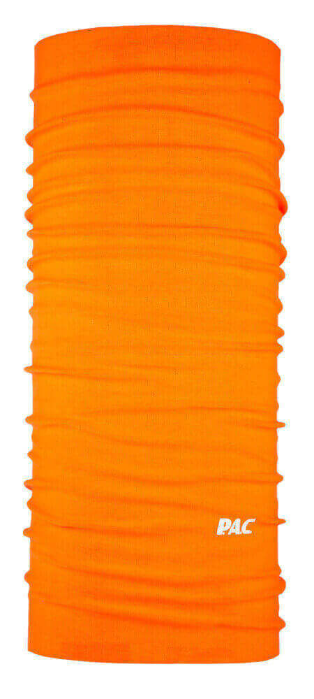 Multifunktionsschal Original neon orange aus reiner Merinowolle von P.A.C